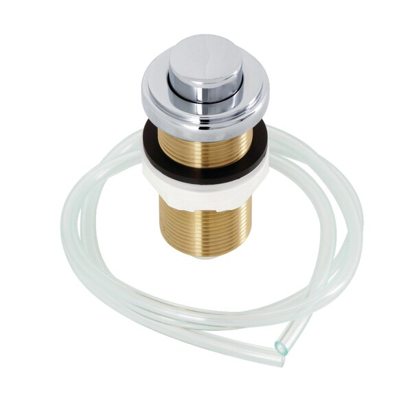 Garbage Disposal Air Switch Button, Polished Chrome
